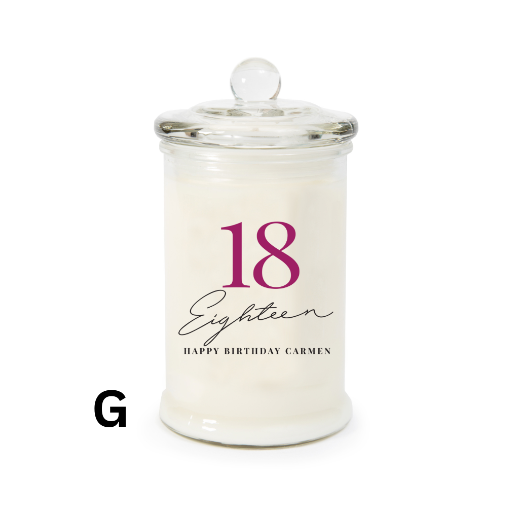 Milestone or not, make a birthday celebration even more special with a personalised candle. Personalised soy candles make beautiful and very personal gifts for friends and family.