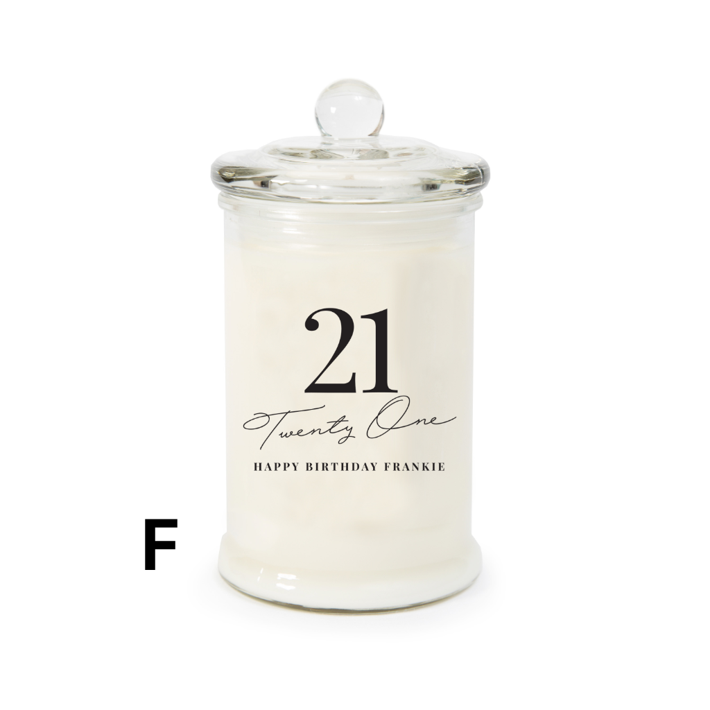 Milestone or not, make a birthday celebration even more special with a personalised candle. Personalised soy candles make beautiful and very personal gifts for friends and family.
