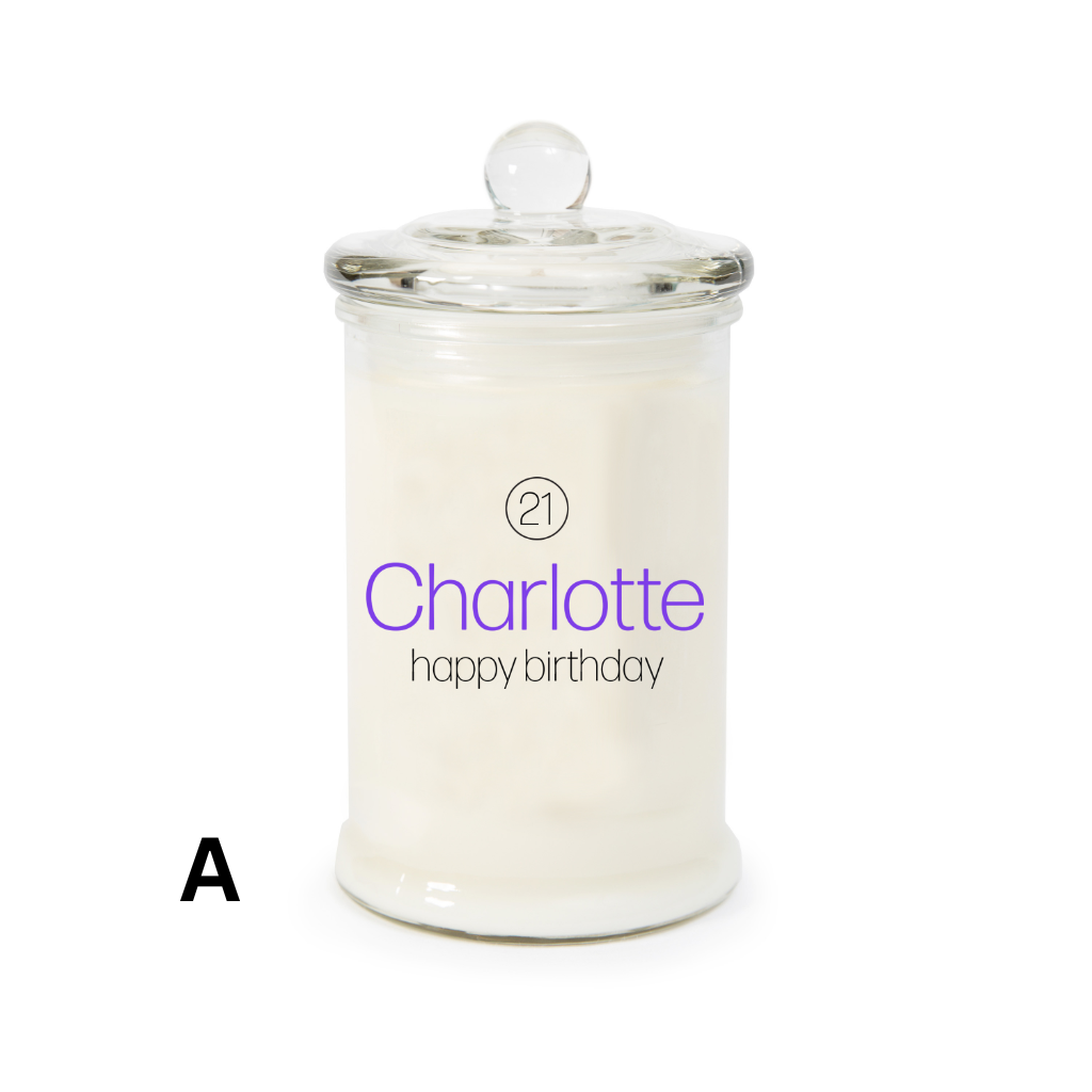 Milestone or not, make a birthday celebration even more special with a personalised candle. Personalised soy candles make beautiful and very personal gifts for friends and family.