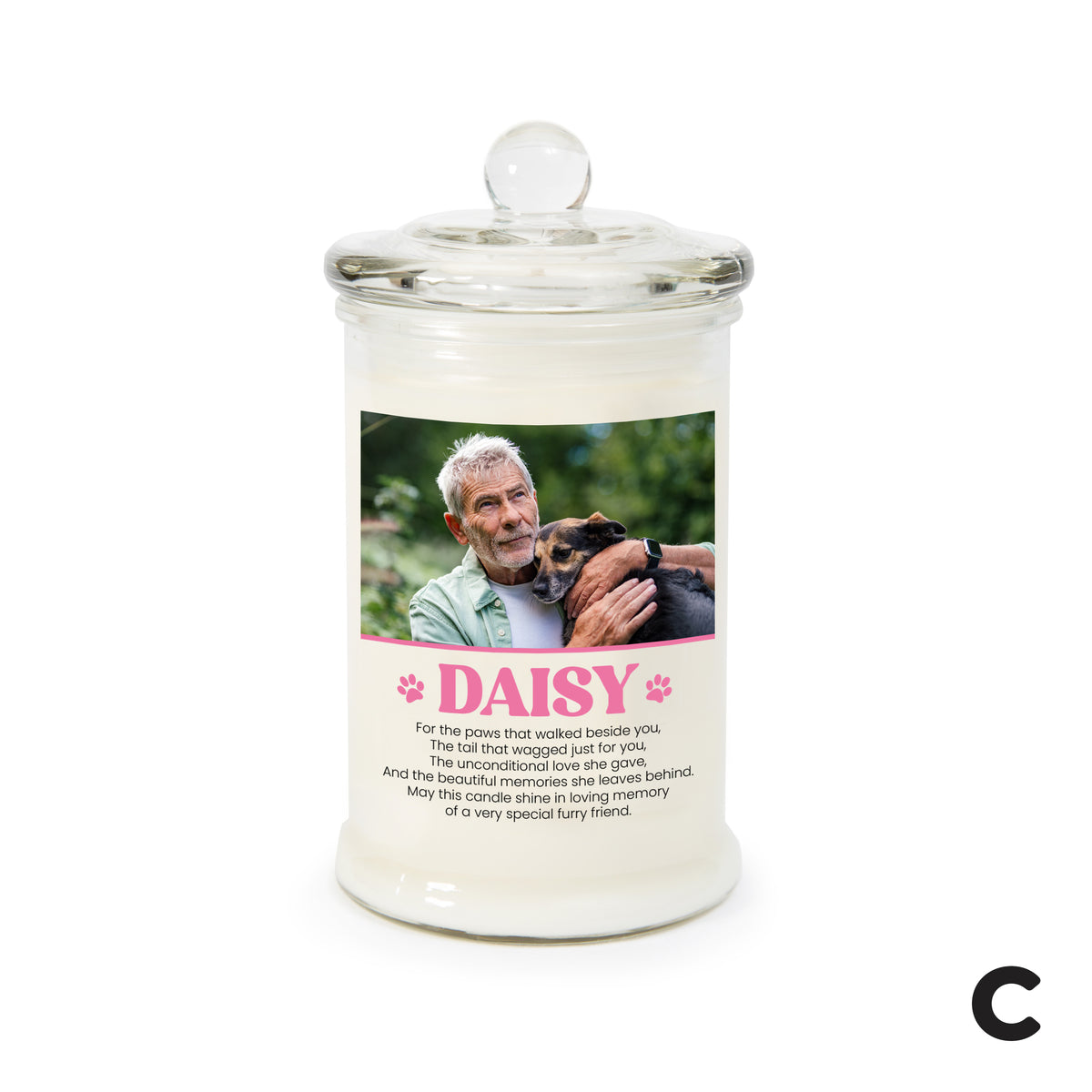 Personalised Candle - Pet Memorial