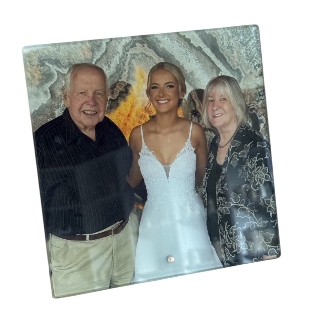 Personalised Glass Photo Panel – 20cm x 20cm