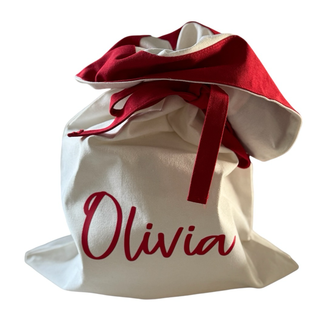 Santa Sack for gifting with Child’s names