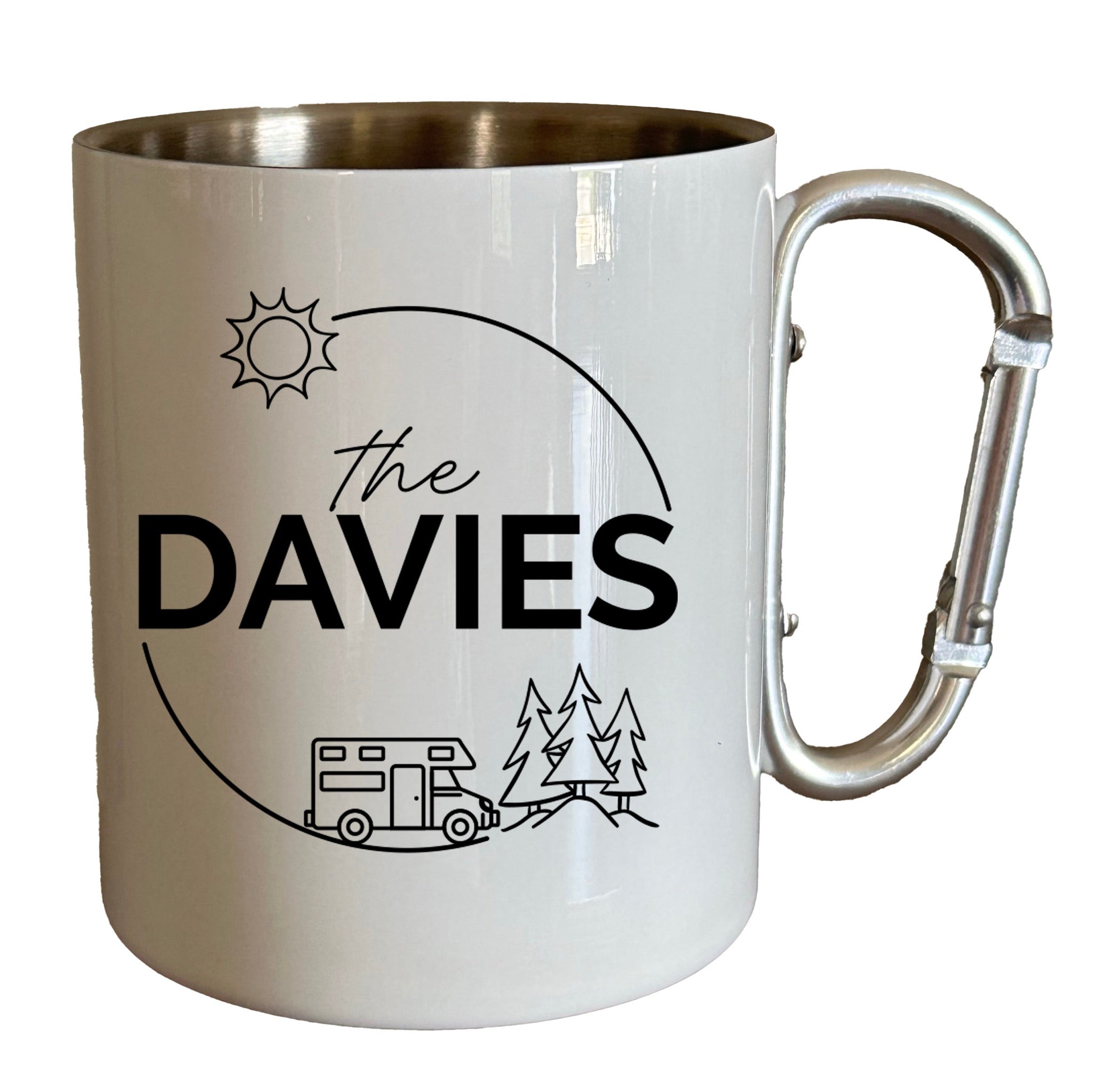 Enamel Personalised Mug Motorhome