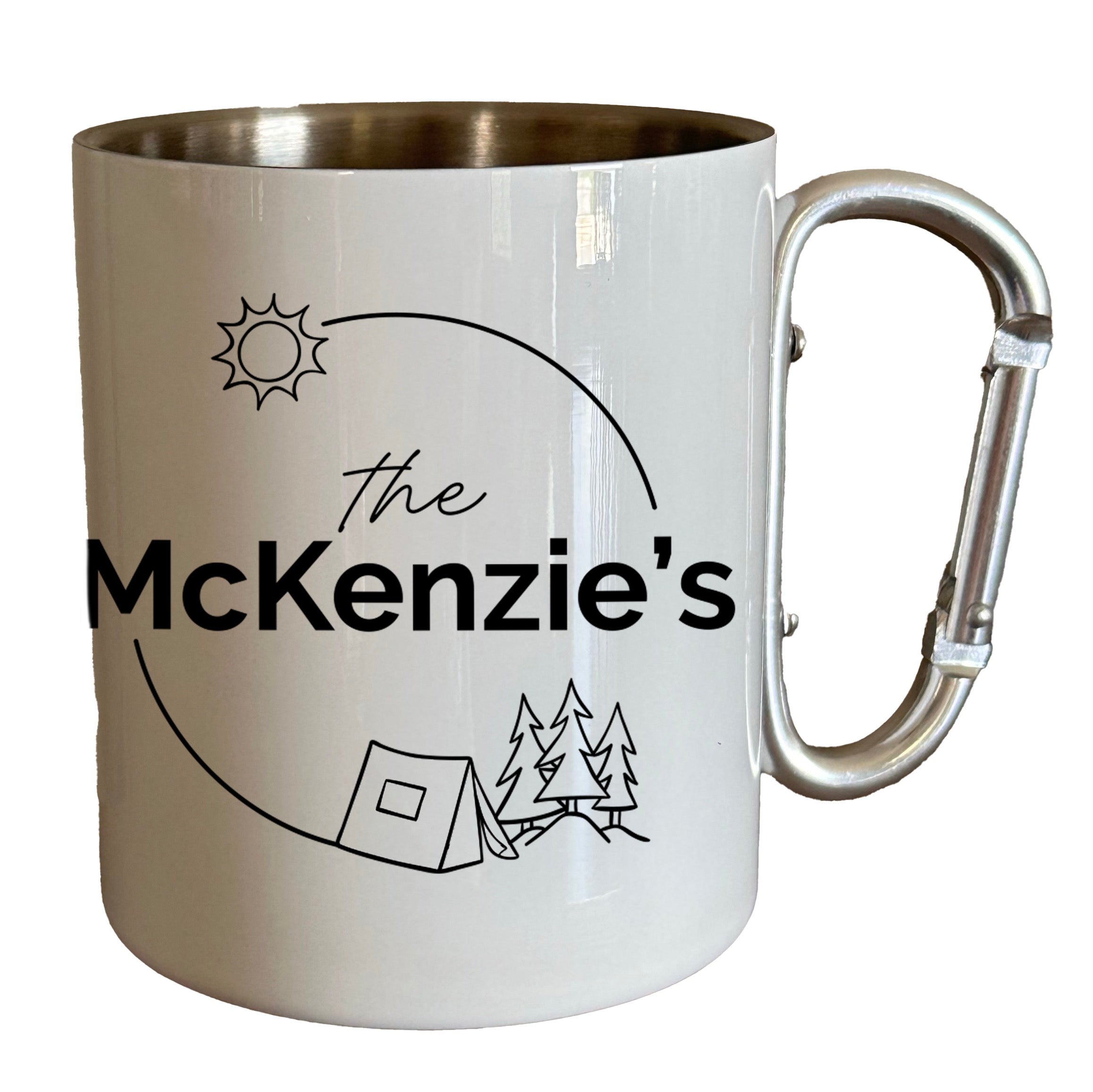 Enamel Personalised Mug Tent Design