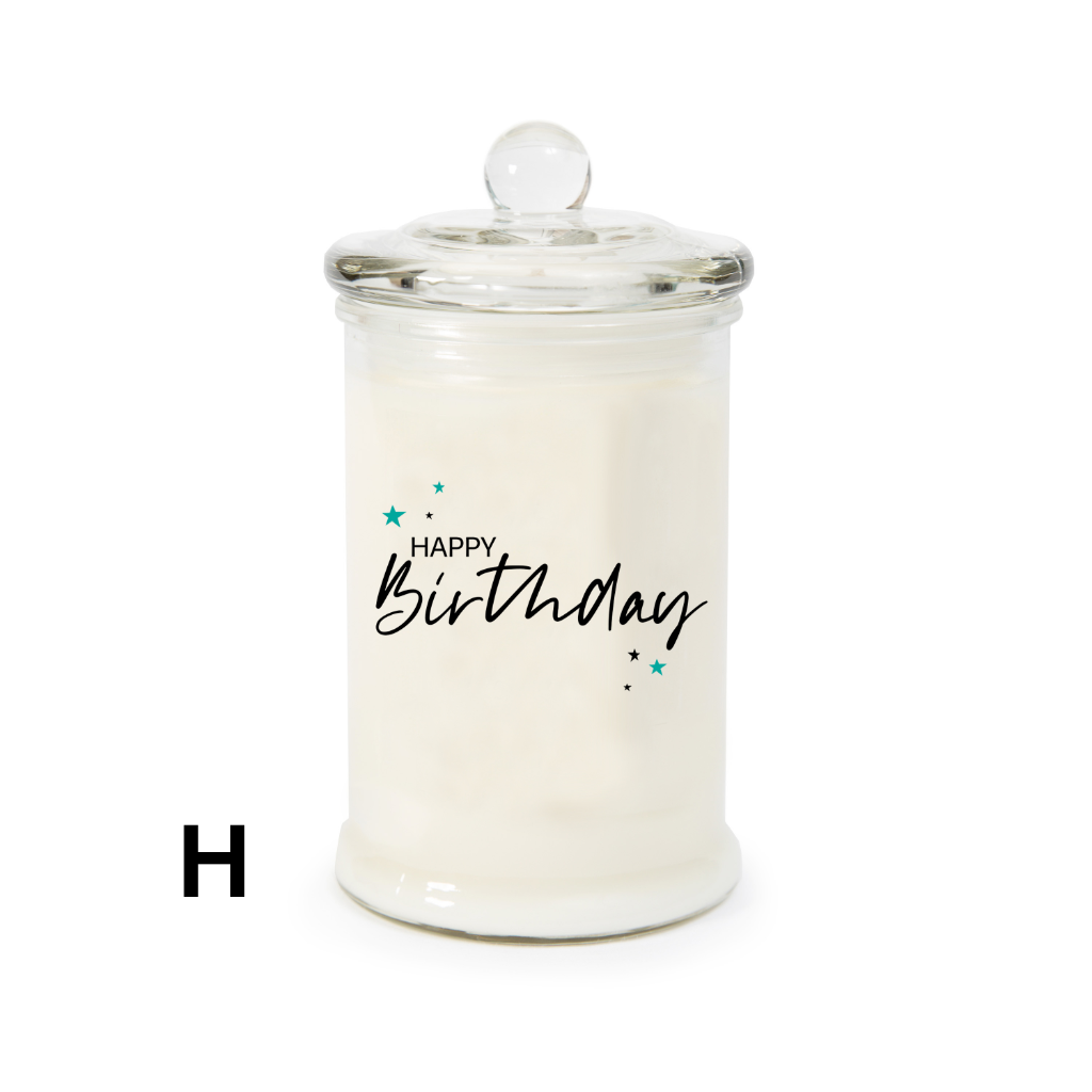 Milestone or not, make a birthday celebration even more special with a personalised candle.  Personalised soy candles make beautiful and very personal gifts for friends and family.
