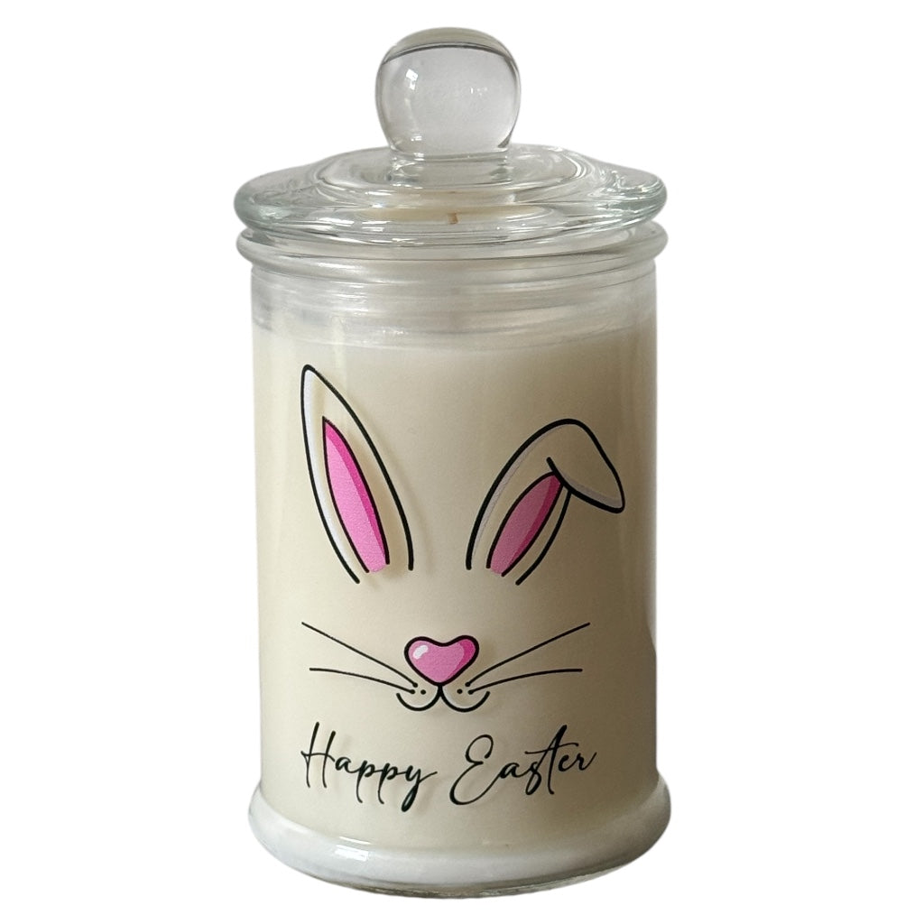 Script Happy Easter Candle