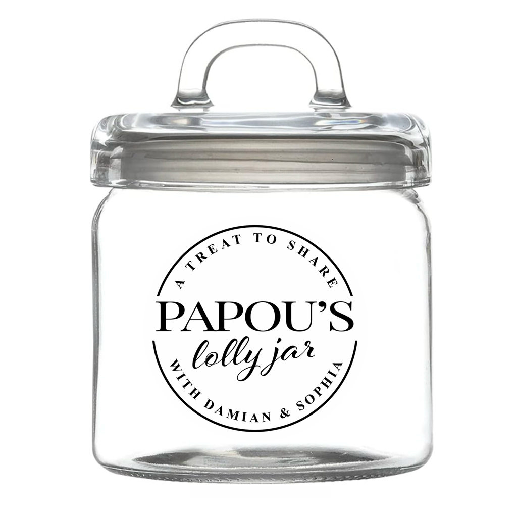 Lolly Jar Personalised Papous
