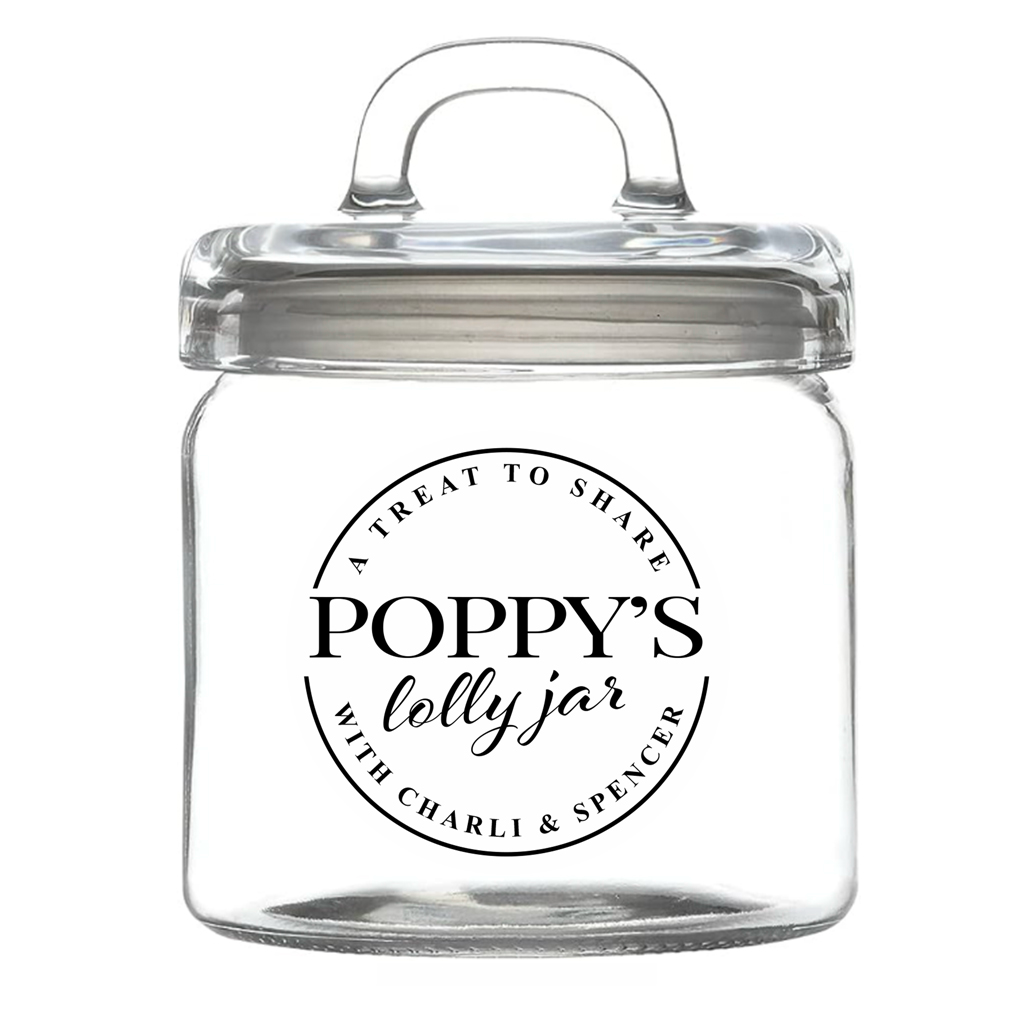 Lolly Jar Personalised Poppys