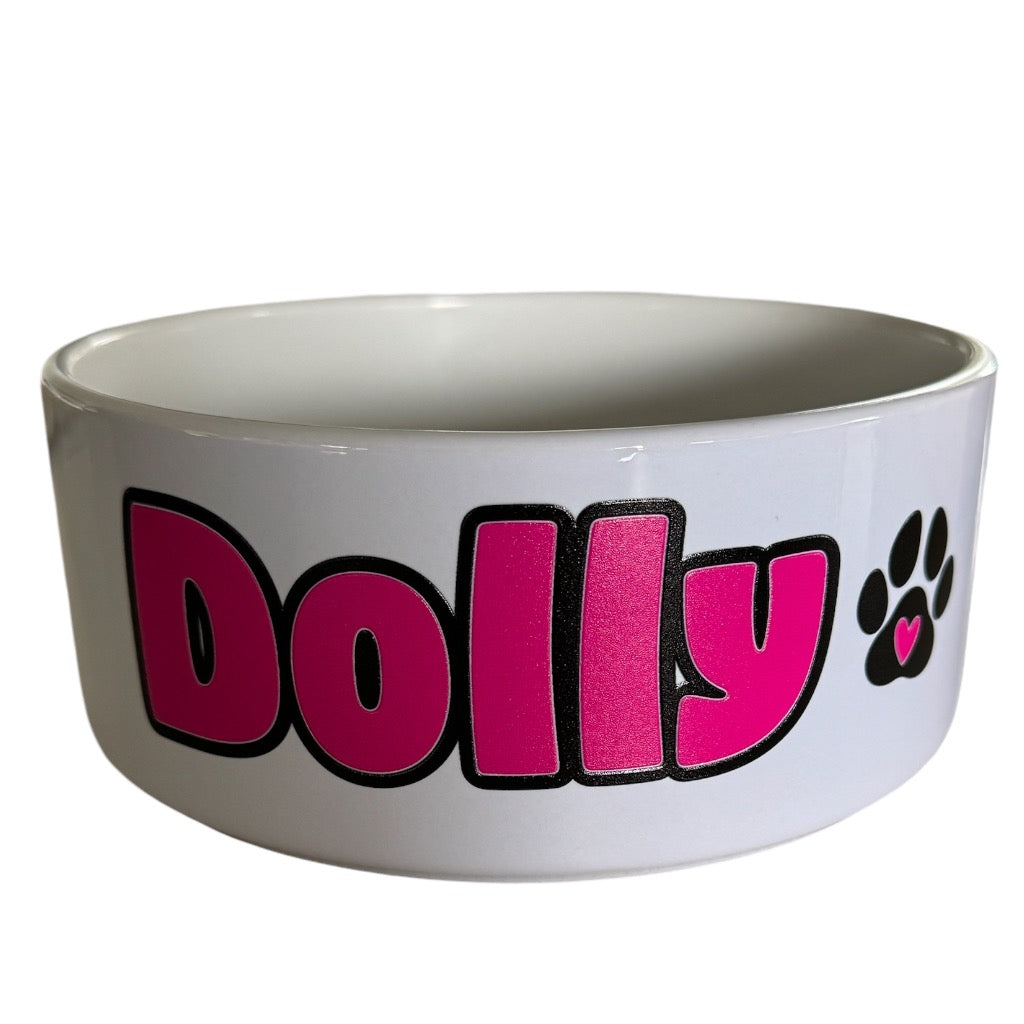 Ceramic Personalised Pet Bowl