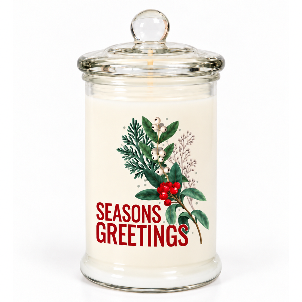 Seasons Greetings Apothecary Candle