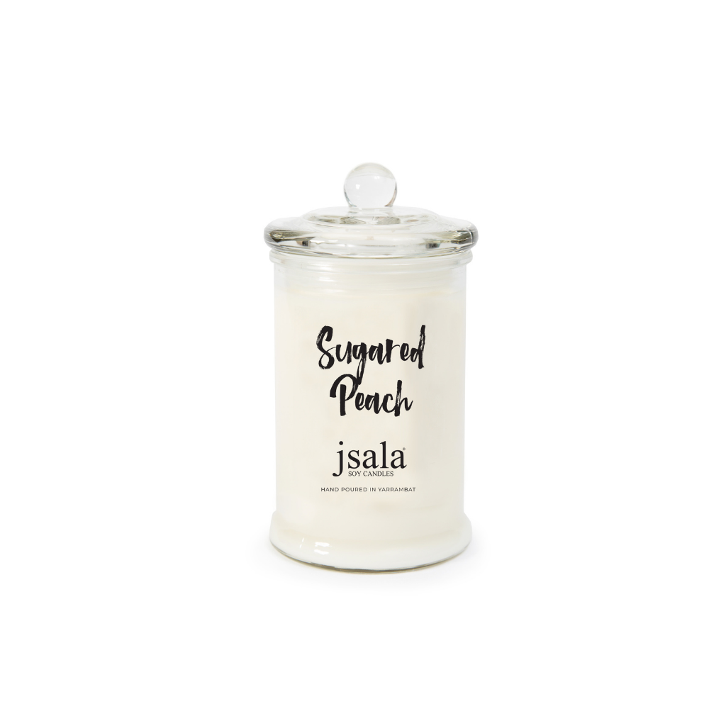 Fill your space with magic and joy with the deliciously sweet scent. A sugary blend of maraschino cherry, peach, strawberry and fairy floss on a coconut, vanilla and velvet musk base.
