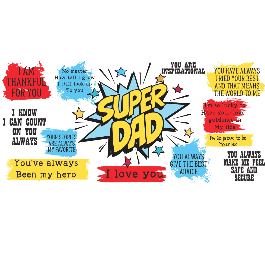 Super Dad Enamel Mug Personalised