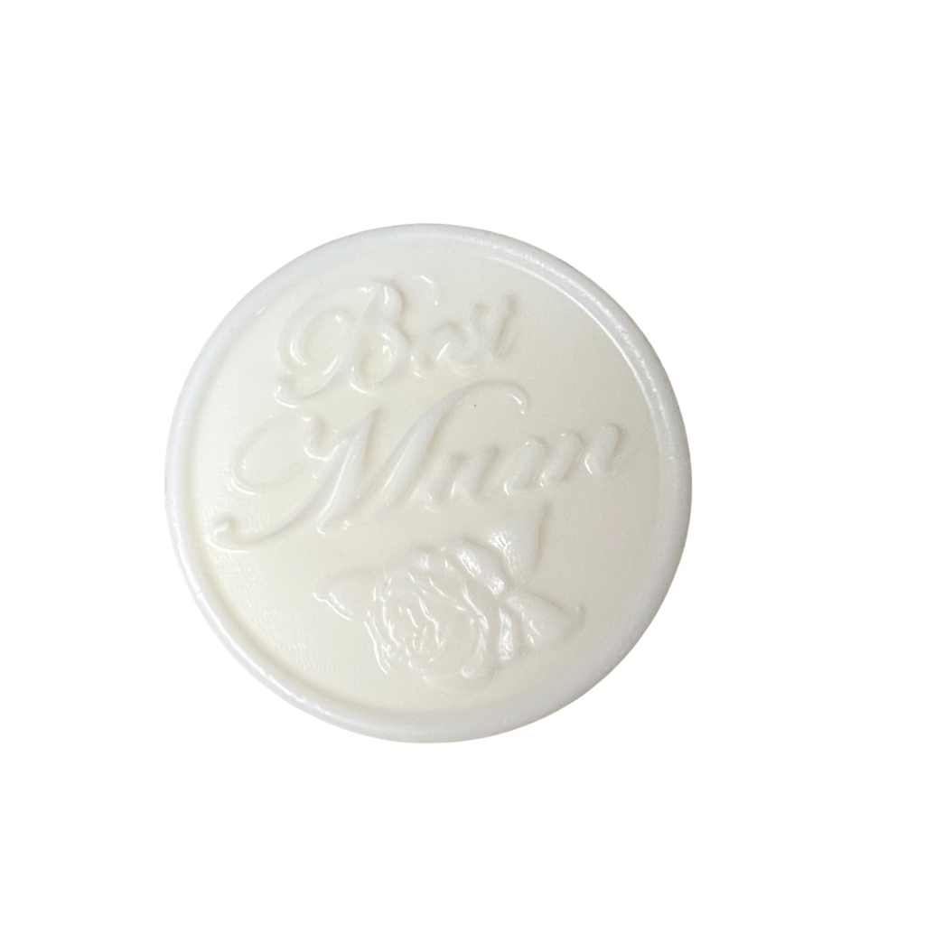 Best Mum goat milk soap scented in strawberries & champagne.