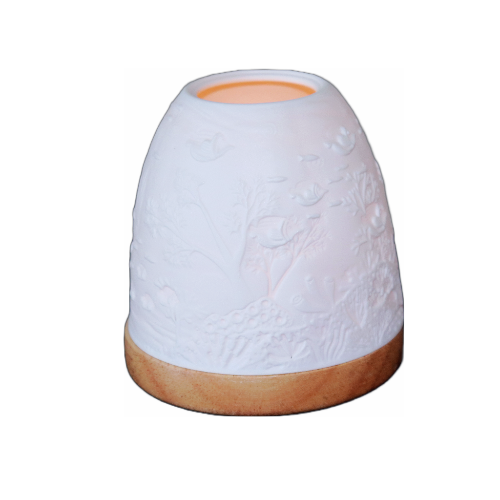 Tea light holder lamp with shade deals