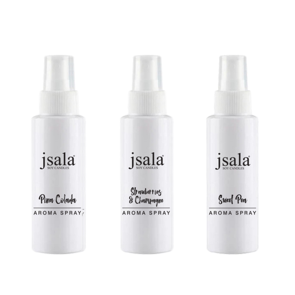 Pina Colada, Strawberries & Champagne, Sweet Pea mini Aroma Room Spray