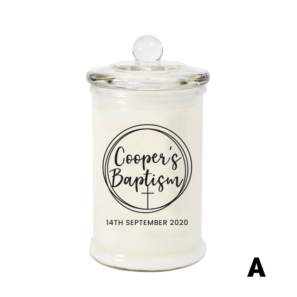Jsala Personalised Baptism Candle (A)