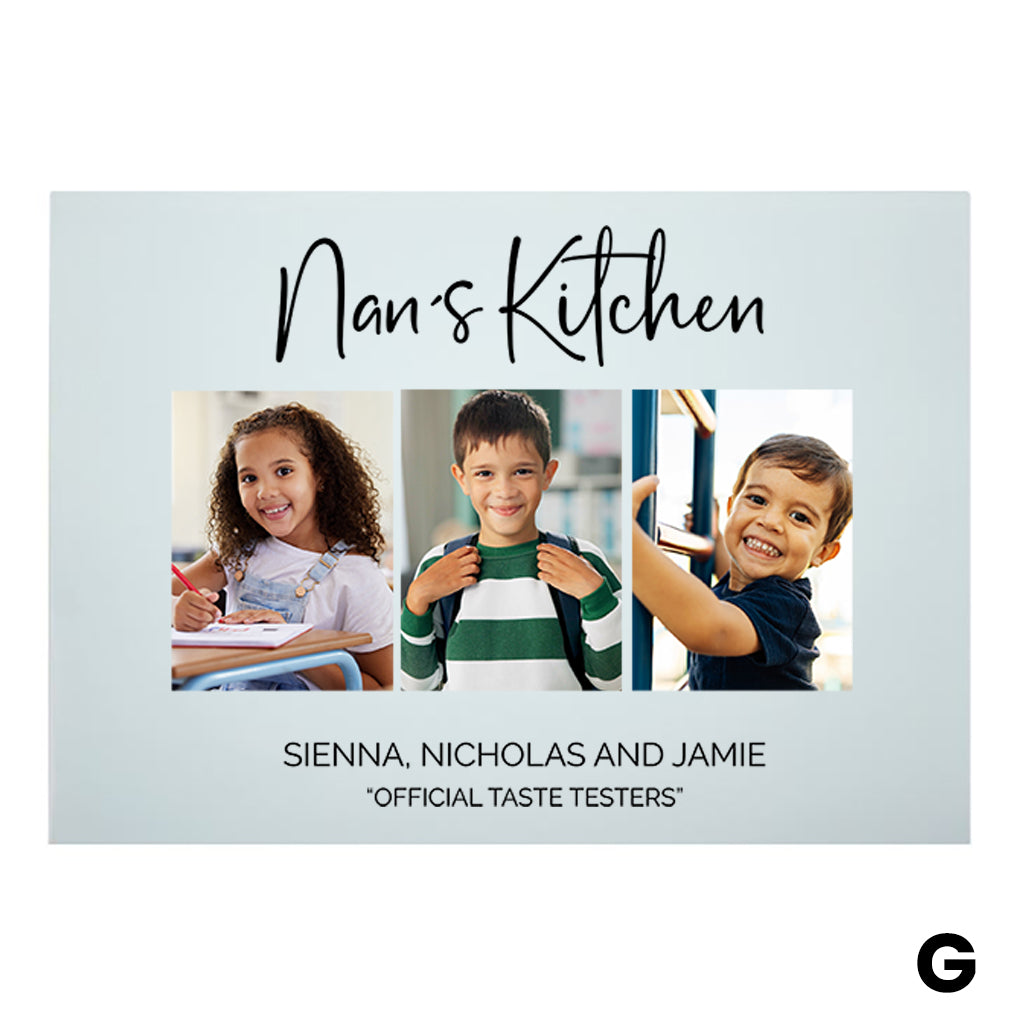 A4 Personalised Glass Chopping Boards