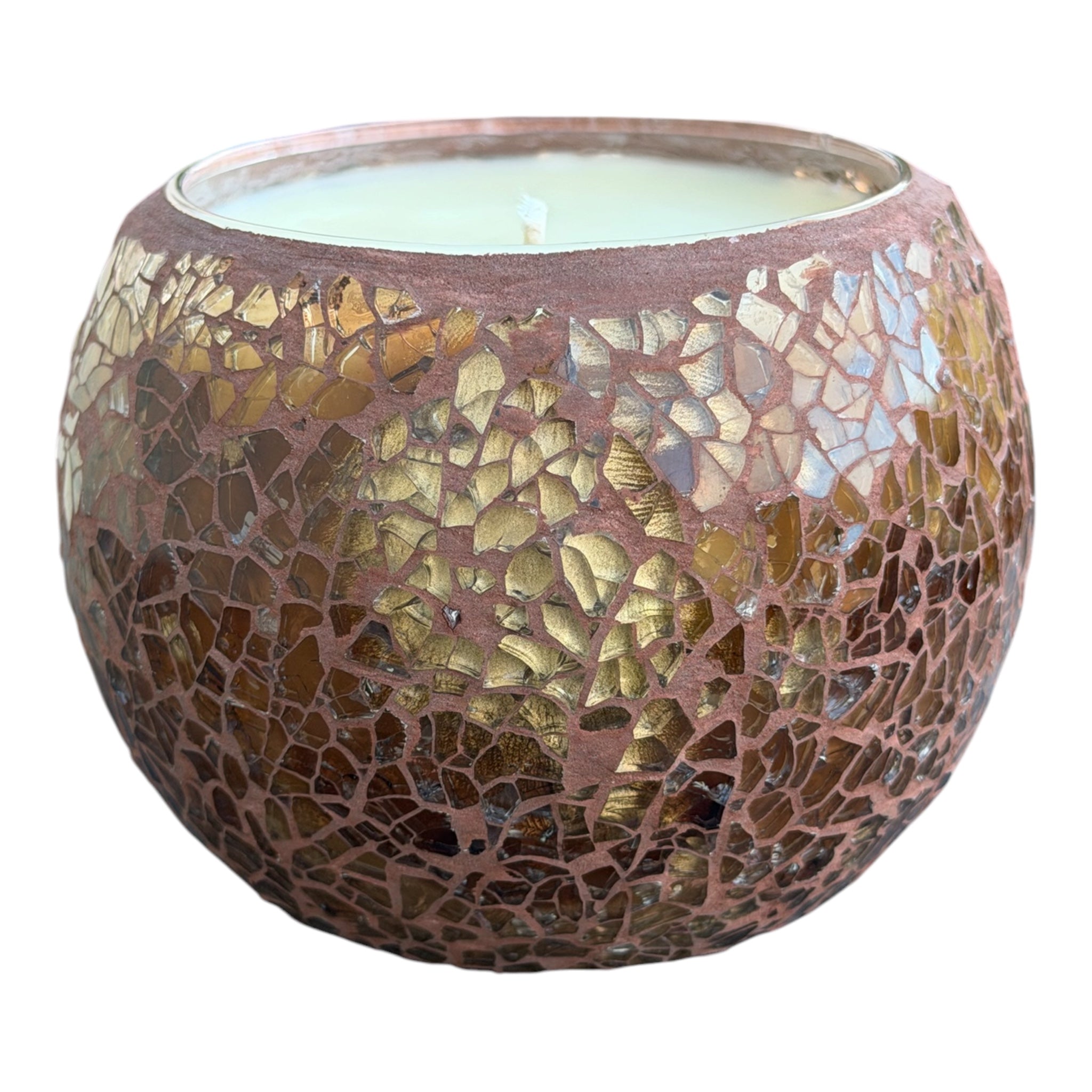Amber  Mosaic candle 