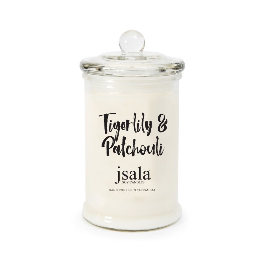 A timeless, romantic fragrance of calming tigerlily, sweet cherry blossom and a rich base of patchouli. Embrace the beauty of florals with this complex amber-based blend.  Notes: Top notes are lemon and blackberry; middle notes are cherry blossom and tuberose; base notes are patchouli, sandalwood, musk and amber.