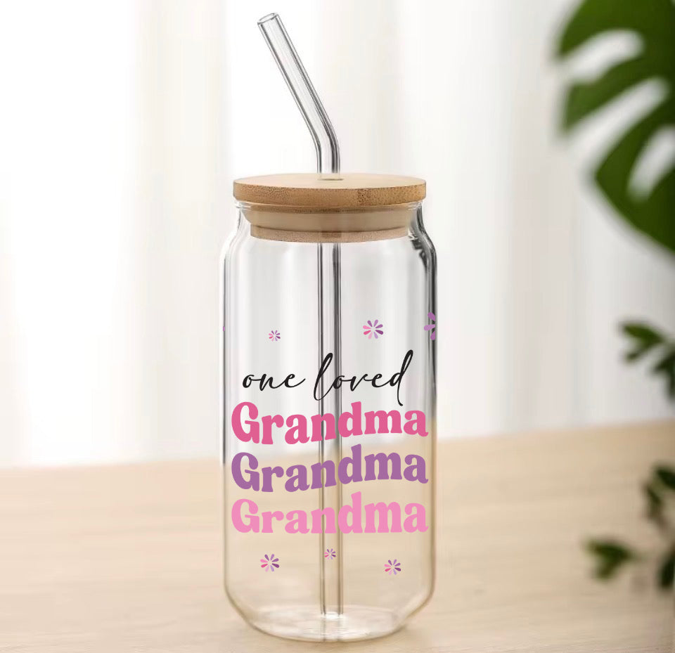 Personalised Glass Can Tumbler 475ml