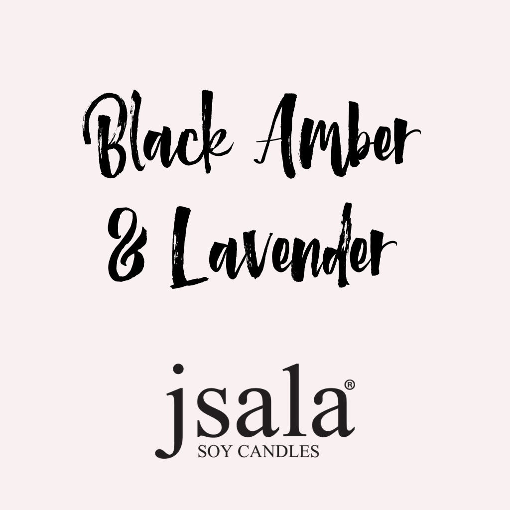 Apothecary Candle - Black Amber & Lavender