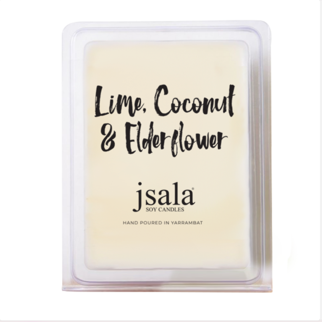Jsala Soy Melts - Lime Coconut & Elderflower
