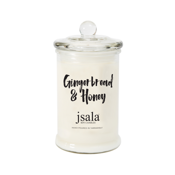 Jsala gingerbread & Honey medium Apothecary candle