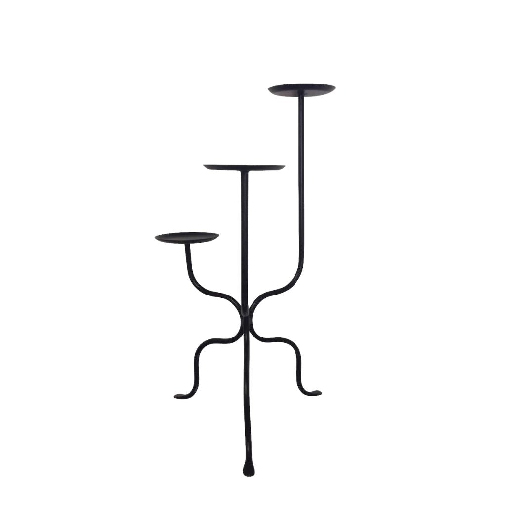 Iron Stand for 3 Tealight Holders